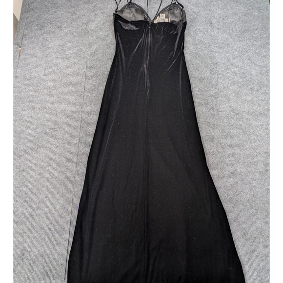 Lillie Rubin Maxi Dress Womens 6 Velvet Whimsigoth Vamp Vintage Gothic 90s Dark - Picture 5 of 6